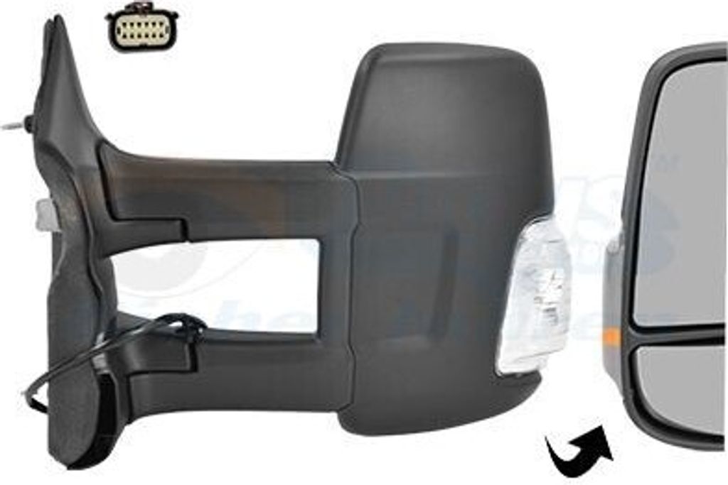 VAN WEZEL 1992801 Außenspiegel Seitenspiegel Links für FORD Transit Mk7 Kastenwagen (V363, FCD, FDD) Konvex
