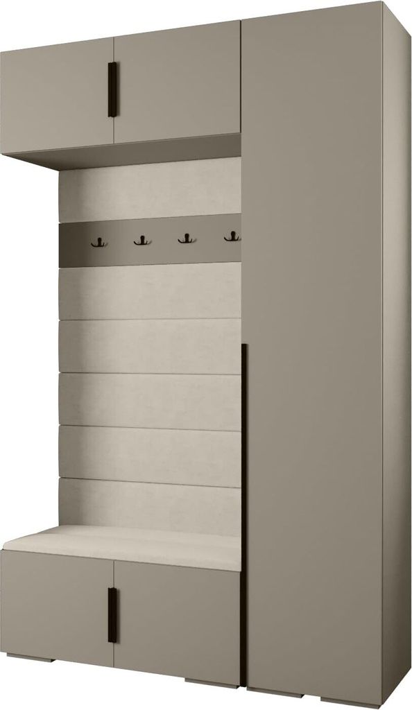 MEBLE KRYSPOL Inova 1 Möbelset Garderobe, 236,7x150x47cm - Produktbild 