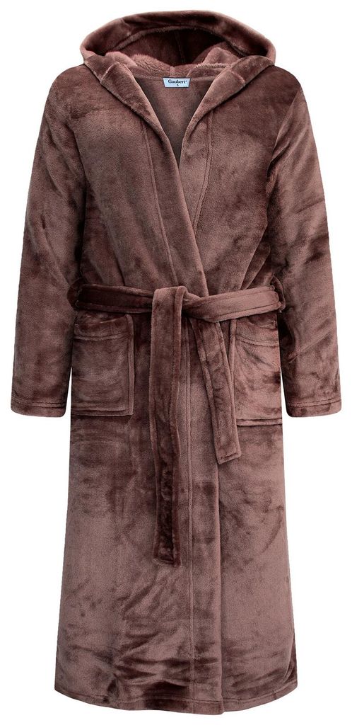 GAUBERT Accappatoio unisex in pile con cappuccio, extra Immagine del prodotto 