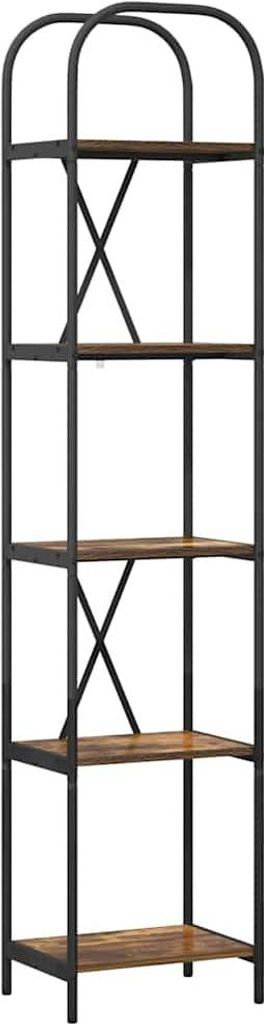 vidaXL Bücherregal Geräucherte Eiche 40 x 30 x 183 cm Holzwerkstoff