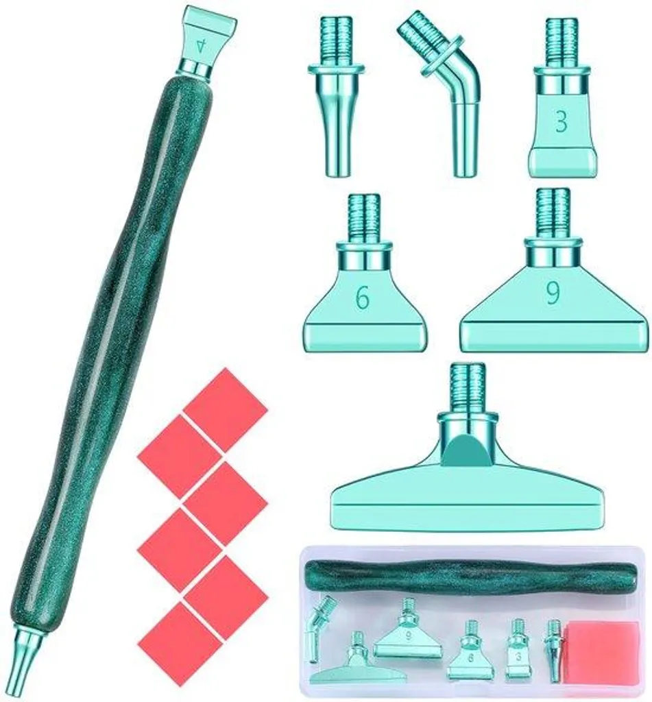 Têtes Boorpen en métal vert haute qualité pour stylo bille diamant 5D