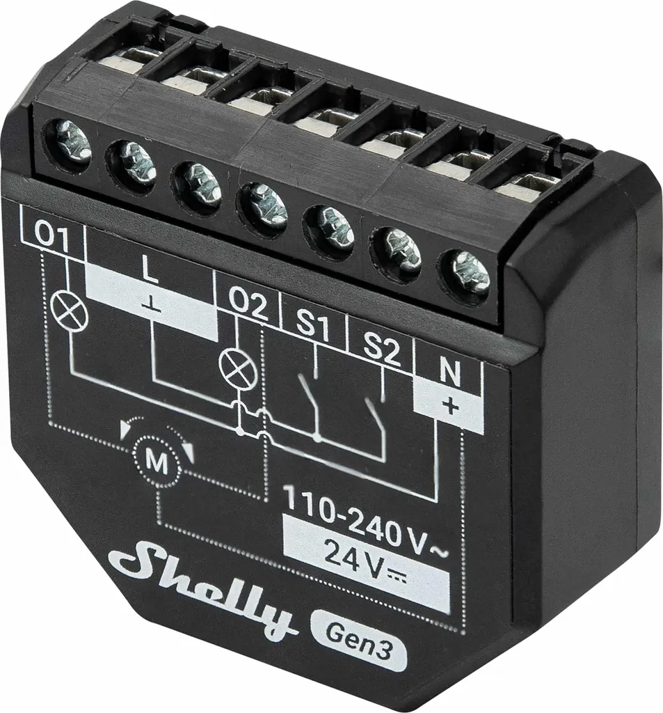 Shelly Plus 2PM Gen3 - Pack de 3 Interrupteurs Relais WiFi 2 Canaux