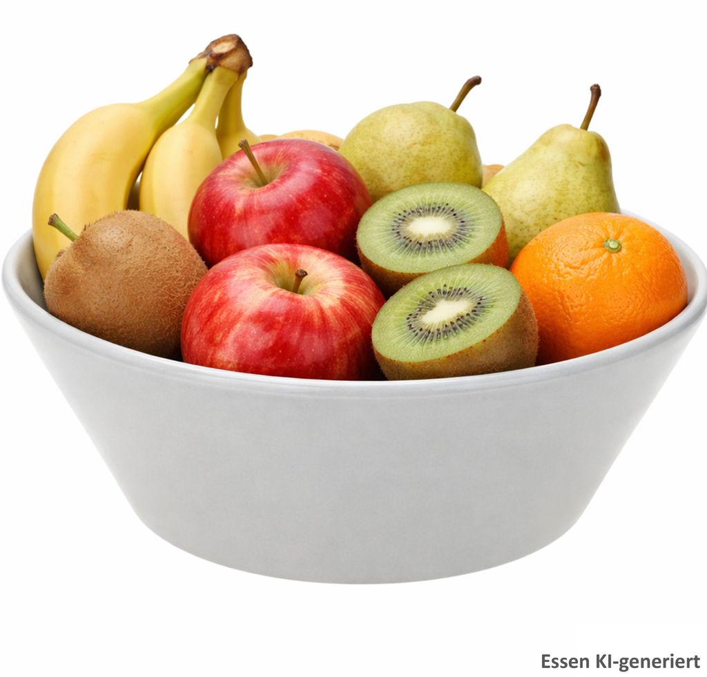 Servierschüssel grau 2L Ø25cm Porzellan Salatschale Obstschüssel