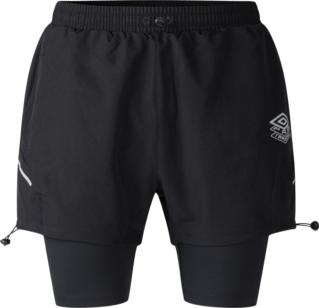 Umbro - "Pro Training Elite" Hybrid-Short für Herren UO2602 (L) (Schwarz)