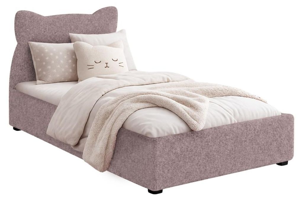 Kondela Einzelbett mit Lattenrost Mnau 90 - rosa
