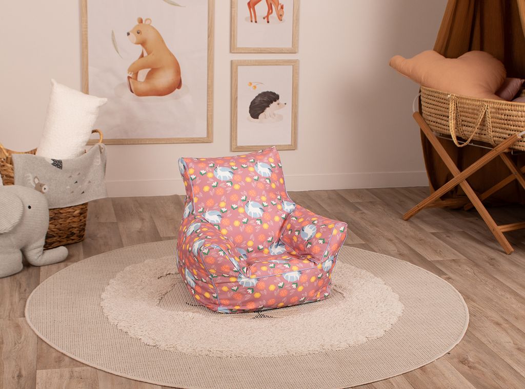 Kindersitzsack - "Einhorn pink" Produktbild 4