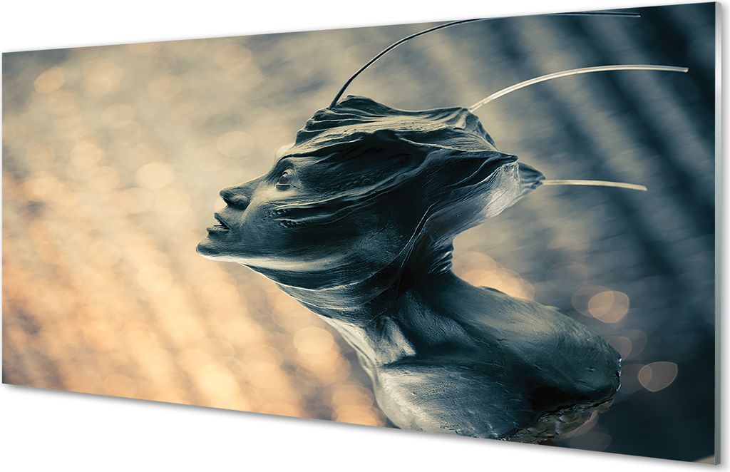 Glasbilder 140x70 Wandkunst Die Kopfform