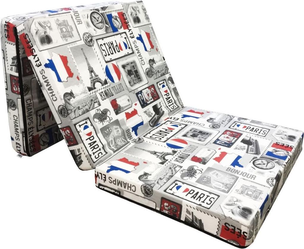 Materasso pieghevole in schiuma 198x80x10 cm PARIS Immagine del prodotto 