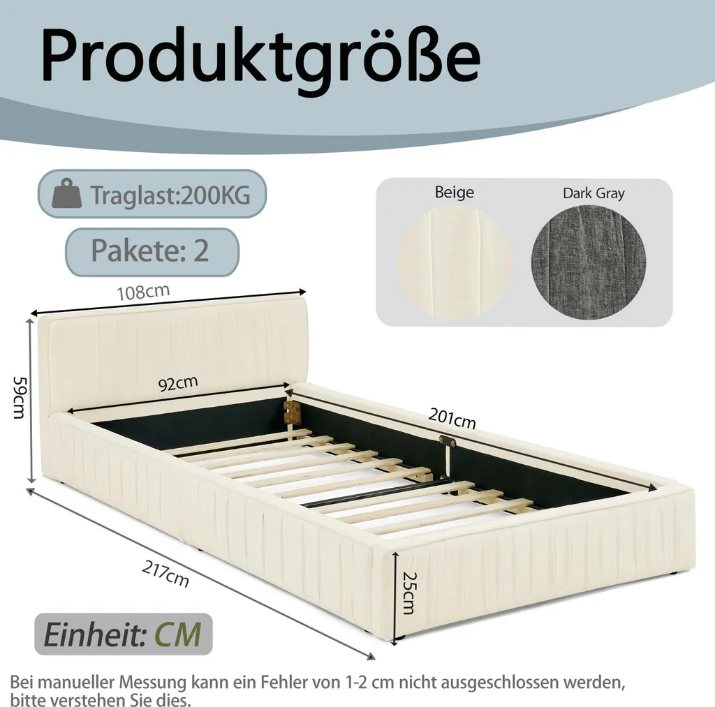 Sweiko Letto Singolo Con Contenitore E Letto Estraibile Per Bambini 90x200 Cm – Telaio In Legno Con Testiera Unicorno, Colore Viola, WX000533AAI - 2