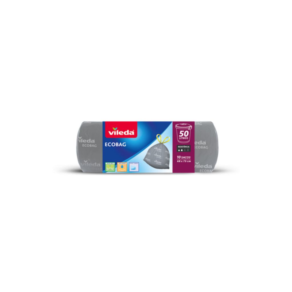 vileda 5800491009 vileda Müllbeutel SUPER+ 50,0 l grau, 10 Immagine del prodotto 