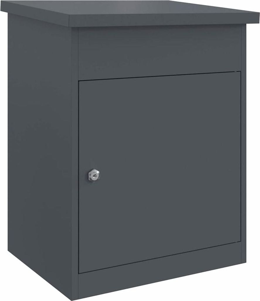 vidaXL Boîte à colis avec rangement Anthracite 47,5 x 38 x Image du produit 