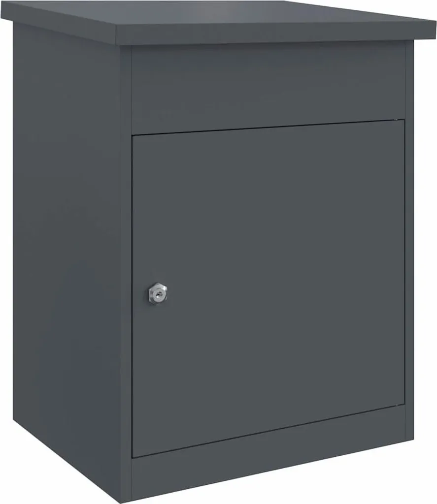 Boîte à colis vidaXL anthracite 47,5x38x59 cm en acier robuste
