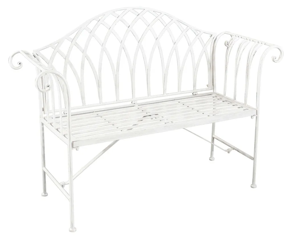 Banc d'extérieur fer forgé Georgie pour aménager un coin de jardin