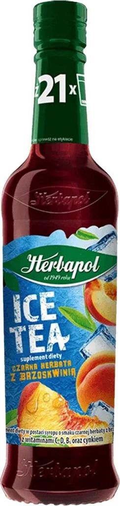 ICE TEA Czarna herbata z brzoskwinią suplement diety 420 ml Zdjęcie produktu 