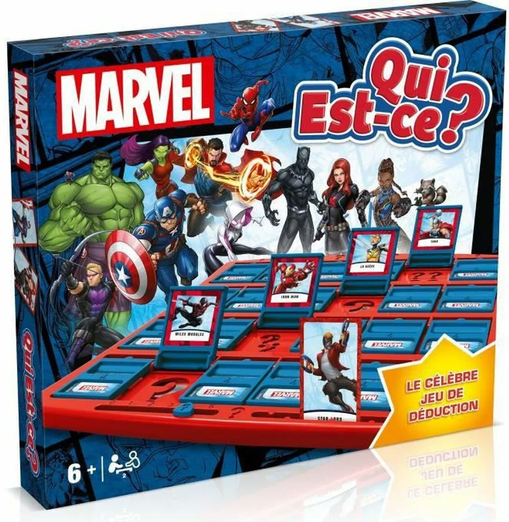 Jeu de société Qui est-ce Marvel pour Enfant - Plateau de Déduction - 2