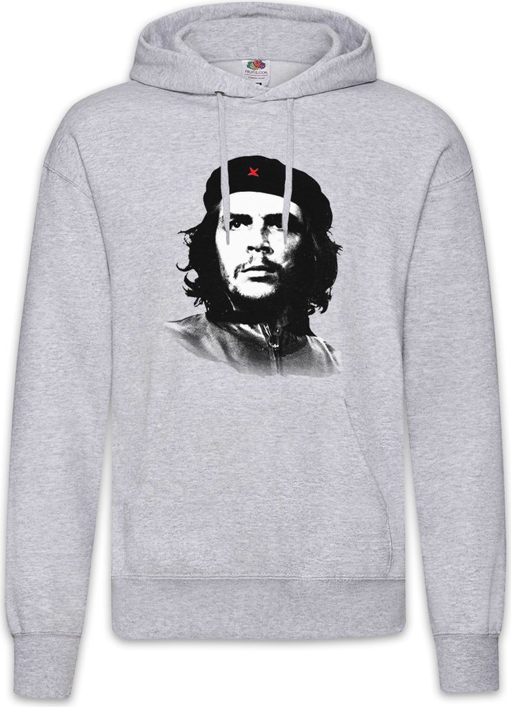 Urban Backwoods Classic Che Guevara Portrait II, Herren Hoodie, Farbe: Hellgrau, Größe: 5XL
