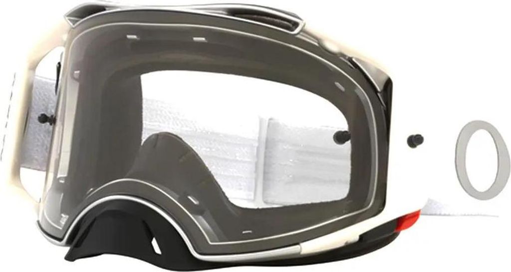 Oakley Airbrake MX TuffBlocks White w Clear Obrázok produktu 