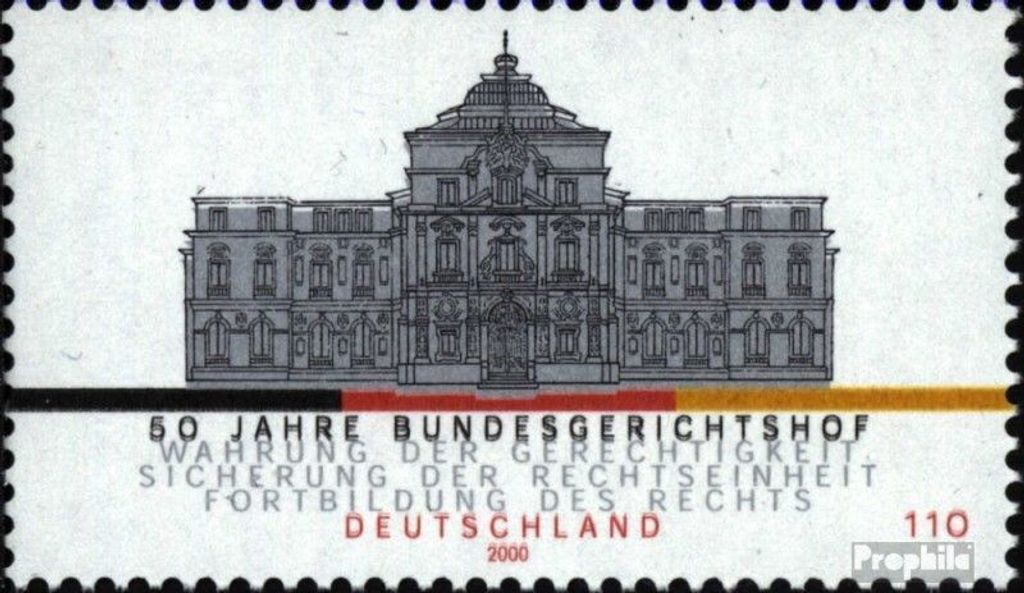 Briefmarken BRD (BR.Deutschland) 2000 Mi 2137 (kompl.Ausg.) postfrisch Bundesgerichtshof