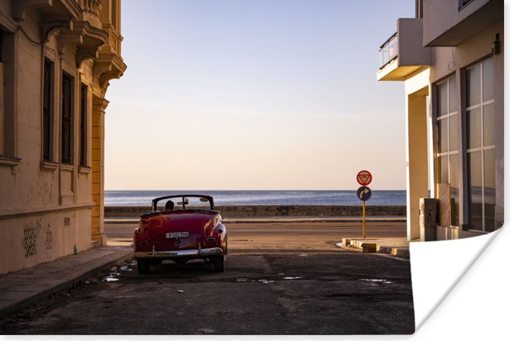 MuchoWow Poster Sonnenuntergang bei Havanna 120x80 cm - Bilder