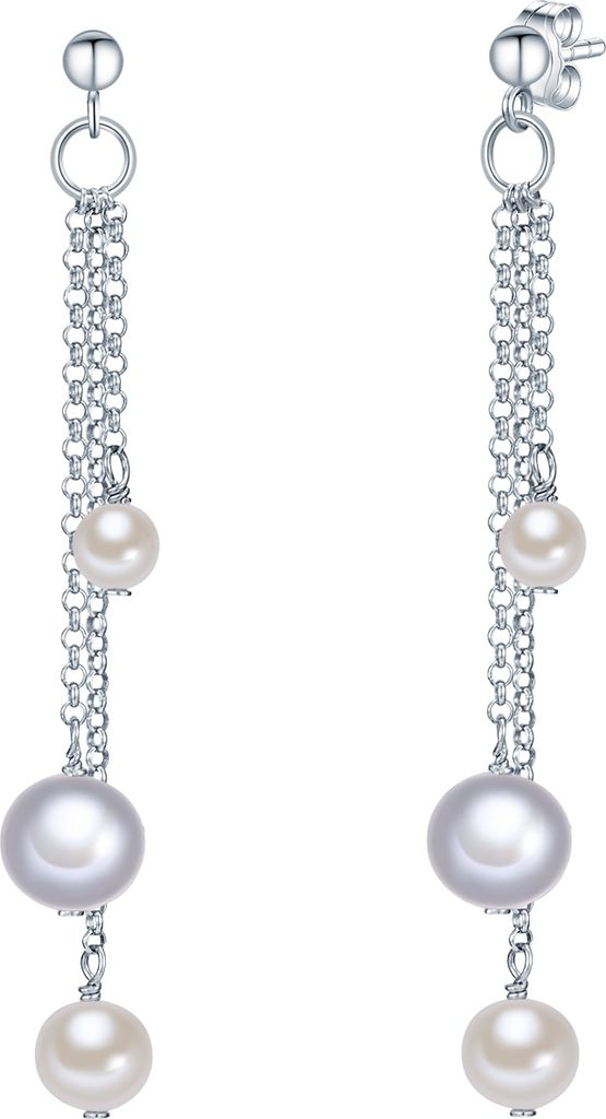 Valero Pearls Perlen-Ohrhänger Sterling Silber Süßwasser-Zuchtperle 60201341