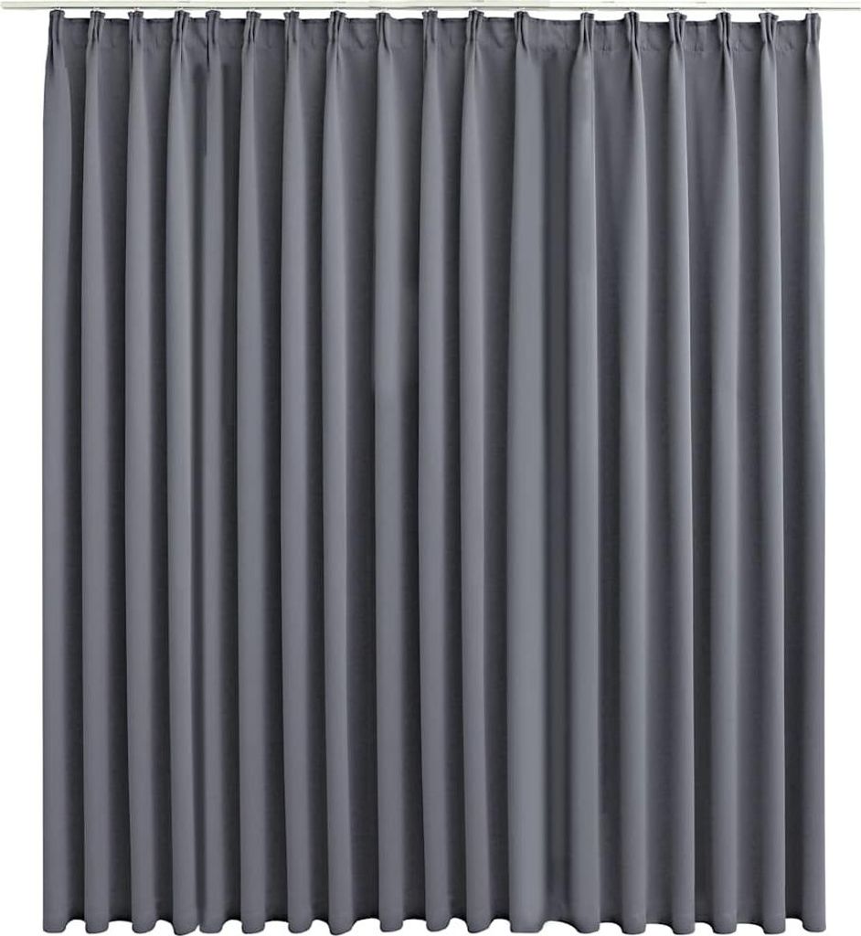 vidaXL Verdunkelungsvorhang mit Haken Grau 290 x 245 cm Produktbild 