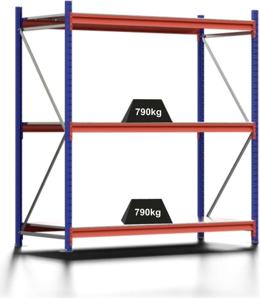 Weitspannregal MOOSE Stecksystem Omega-Profil | Grundregal Produktbild 