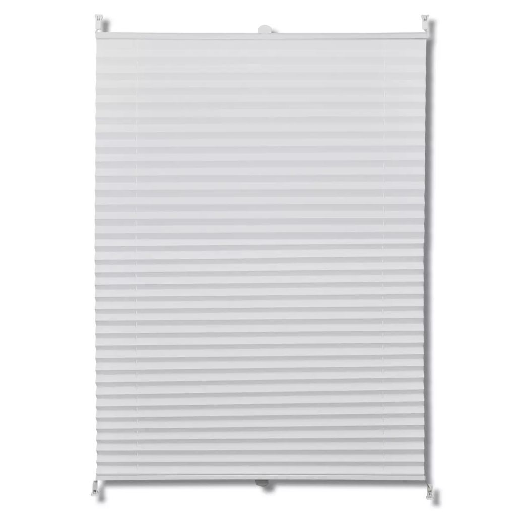 vidaXL Store plissé occultant 100x100 cm blanc Image du produit 