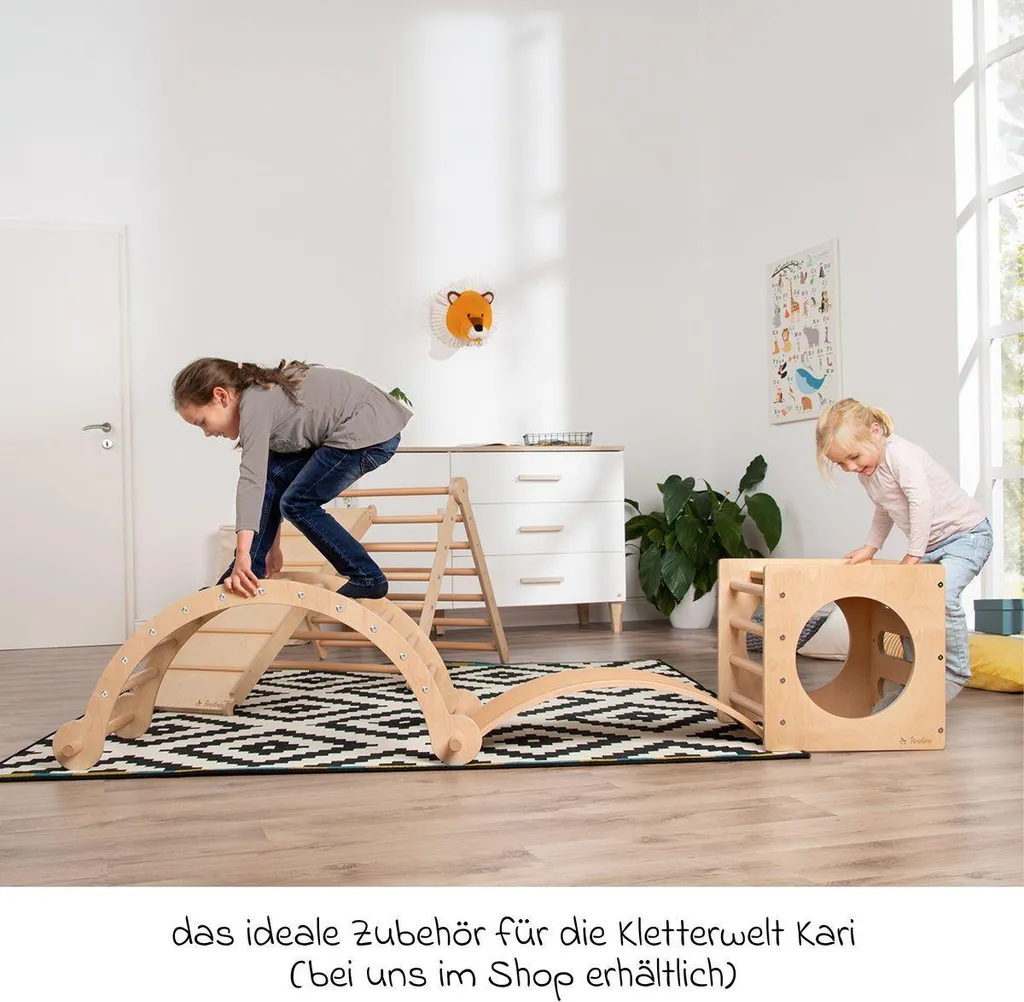 Module de motricité Cube à grimper Kari - Aire de jeux intérieure bois - 8