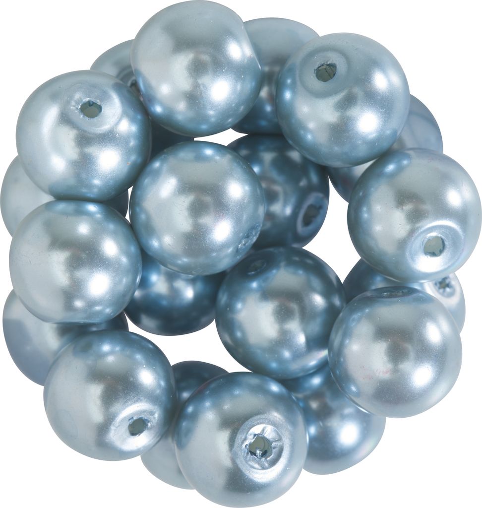 Glaswachsperlen Ø 10 mm, 20 Stück Hellblau