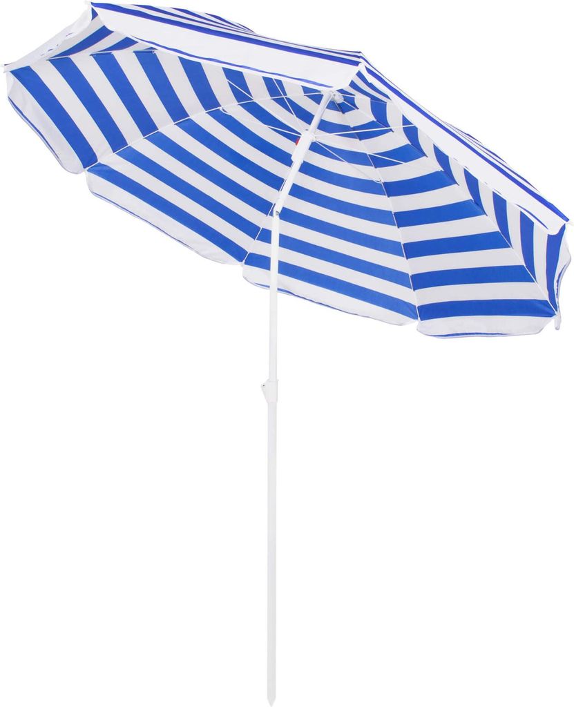 Springos Strandschirm mit Kippfunktion Sonnenschirm Schattenspender max. Höhe 175 cm Durchmesser 160 cm Gartenschirm groß