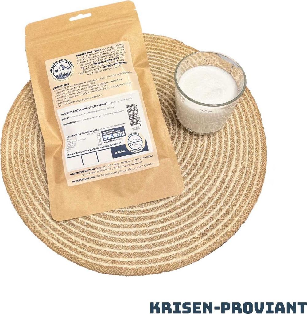 Krisen-Proviant - Kokosnuss-Milchpulver Kokosmilch instant Produktbild 