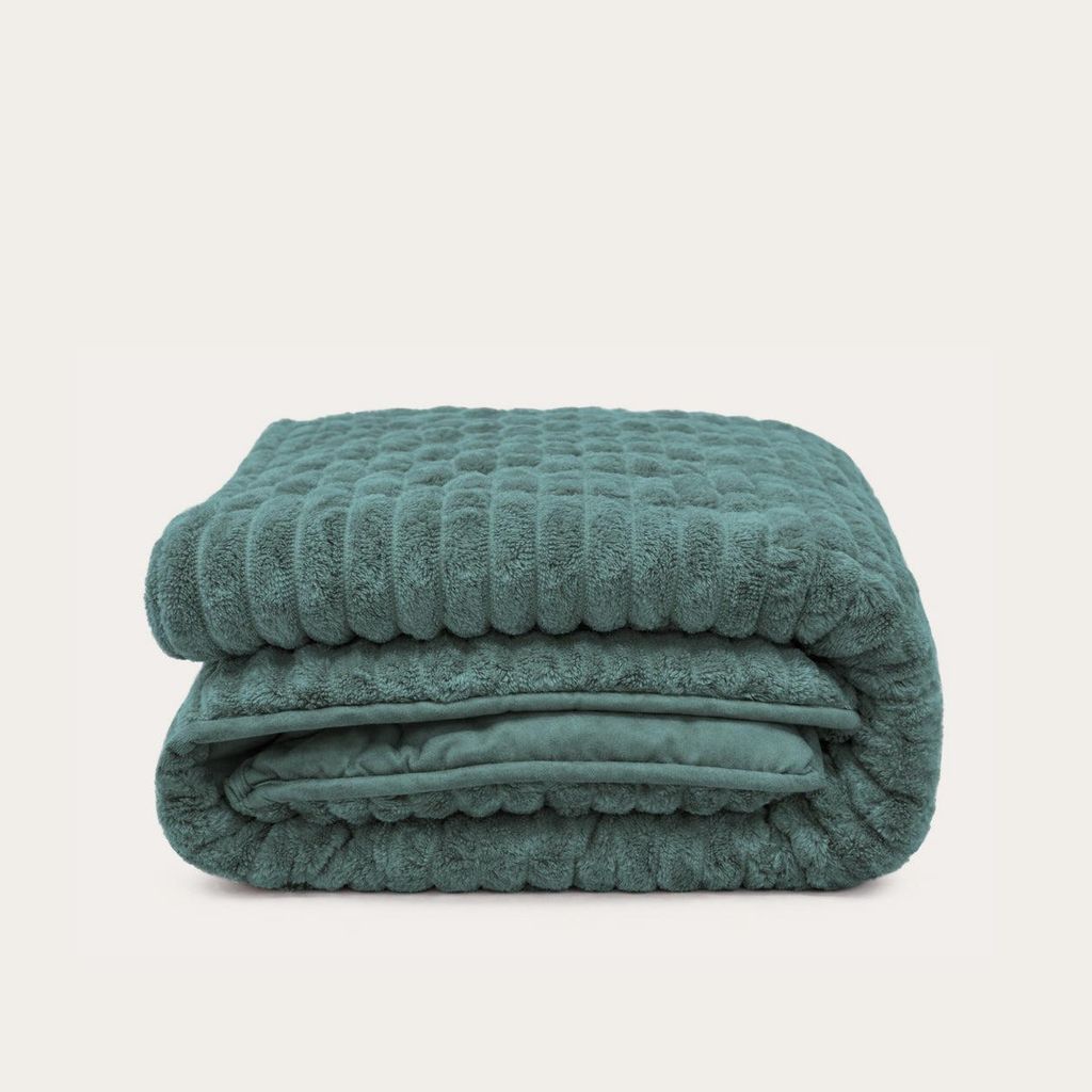 HappyBed - Bettdecke für das ganze Jahr 200x200 cm - Waschbare Bettdecke ohne Bezug - Bedruckte Bettdecke ohne Bezug - Bettwäsche - Sagebrush Green