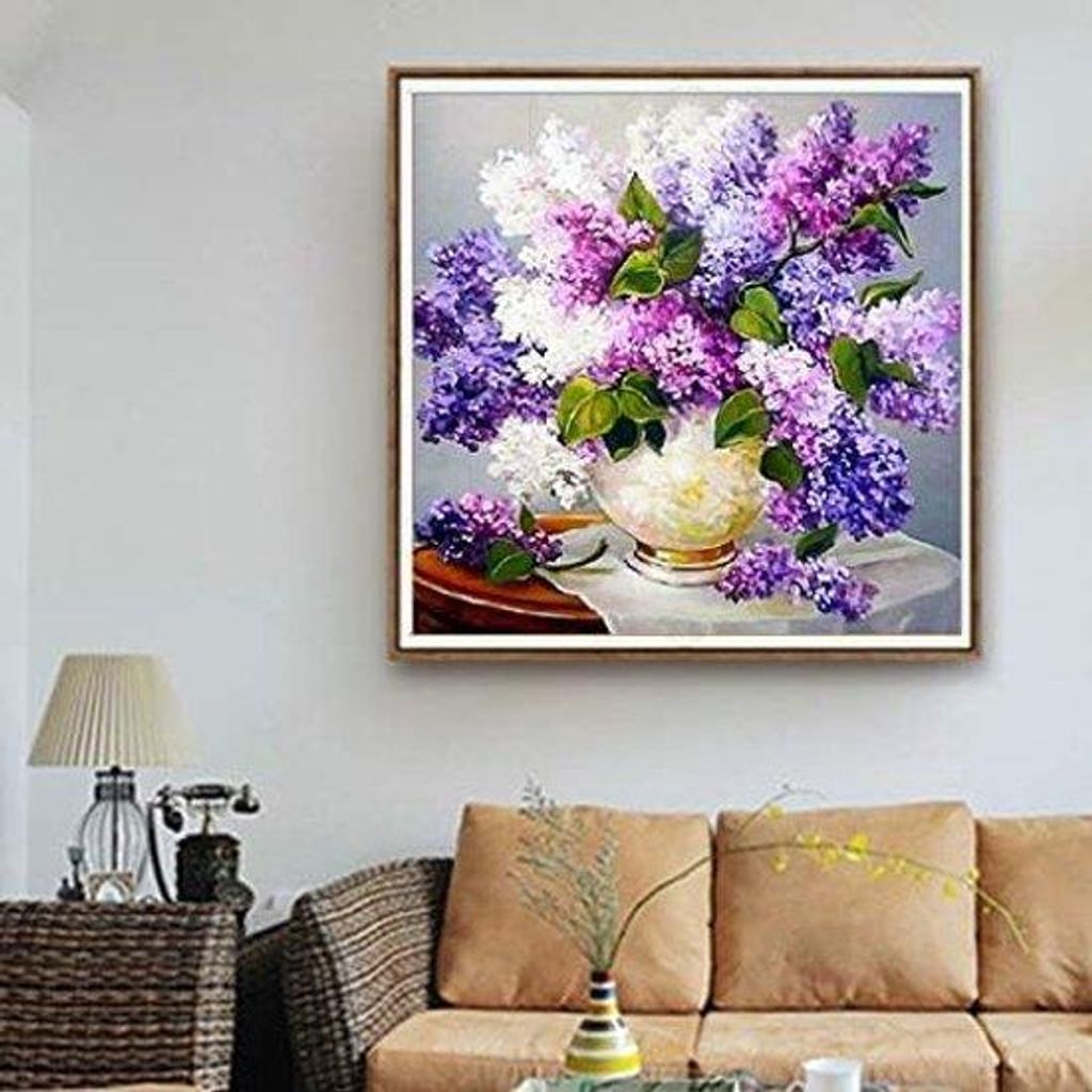 5D Diamantbild Katze, 30x30cm Stickerei