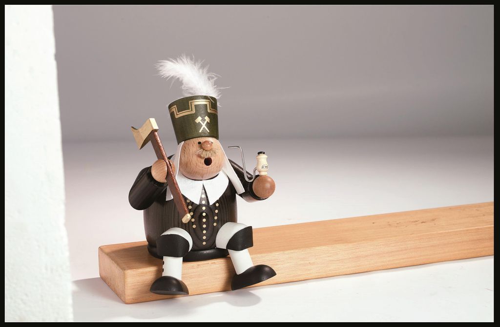KWO Räuchermännchen Kantenhocker, Typ:Bergmann 18 cm