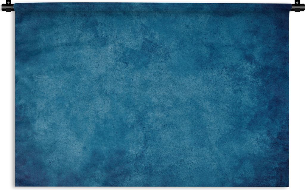 MuchoWow Wandteppich Wandbehang Beton - Blau - Vintage - Strukturiert - Industriell 60x40 cm Tapisserie Dekoration Wandtuch - Wanddekorationen