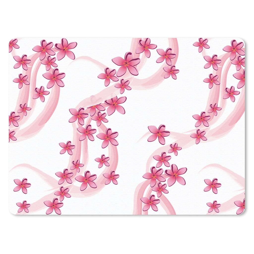 MuchoWow Mauspad Mousepad Muster - Sakura - Zen - Yoga 40x30 cm - Mousepads - Maus Mat - Pad - Mausunterlage - Anti Rutsch