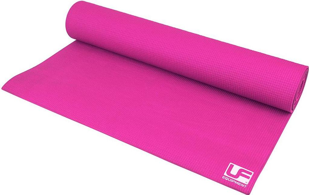 Urban Fitness Yogamatte rosa 4mm - rutschfest und komfortabel 183x61cm