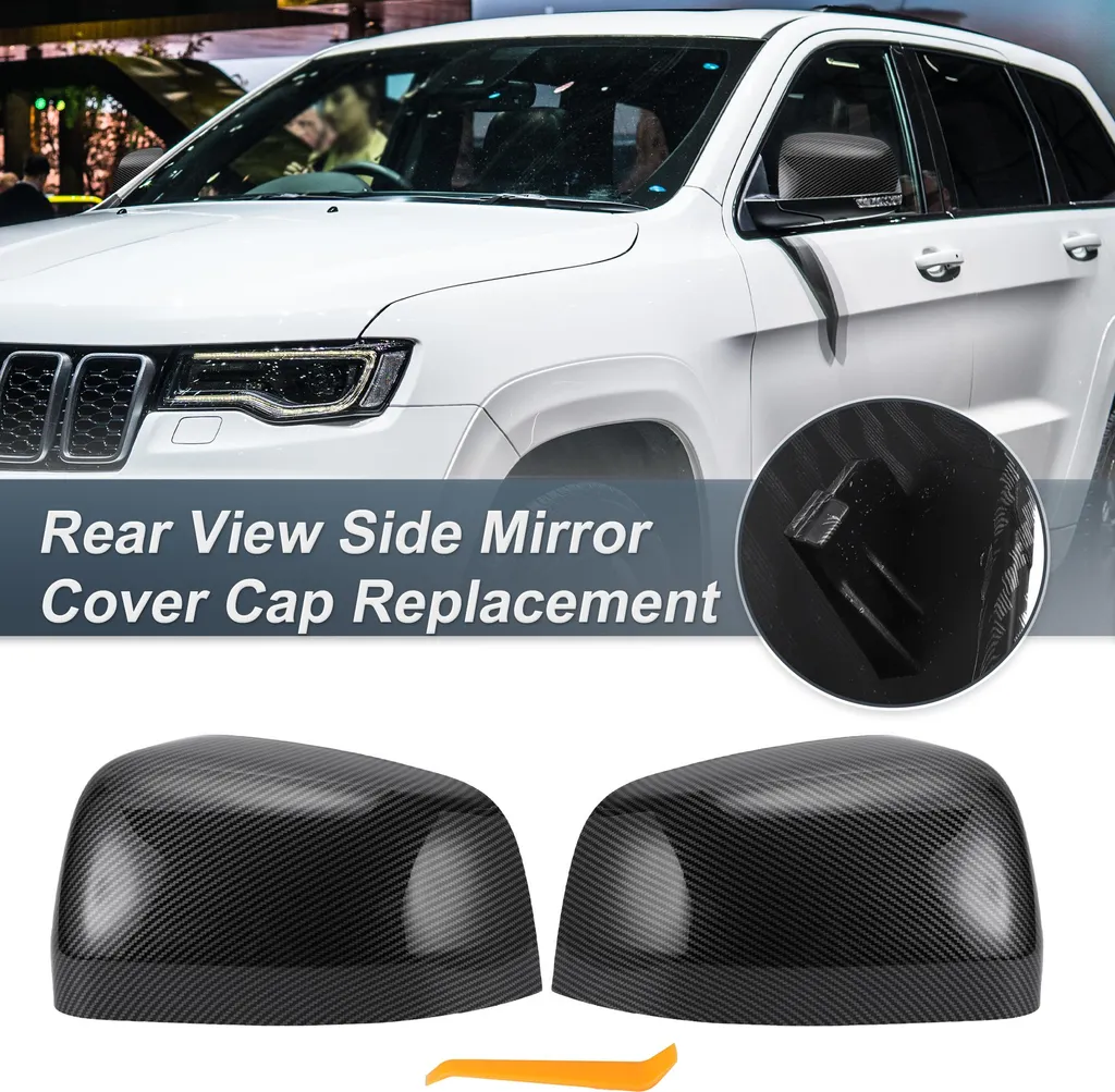 Coques de Rétroviseur en Fibre de Carbone pour Jeep Grand Cherokee et Durango