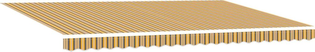 Markise Mehrfarbig 500 x 300 x 165 cm Polyester und Aluminium