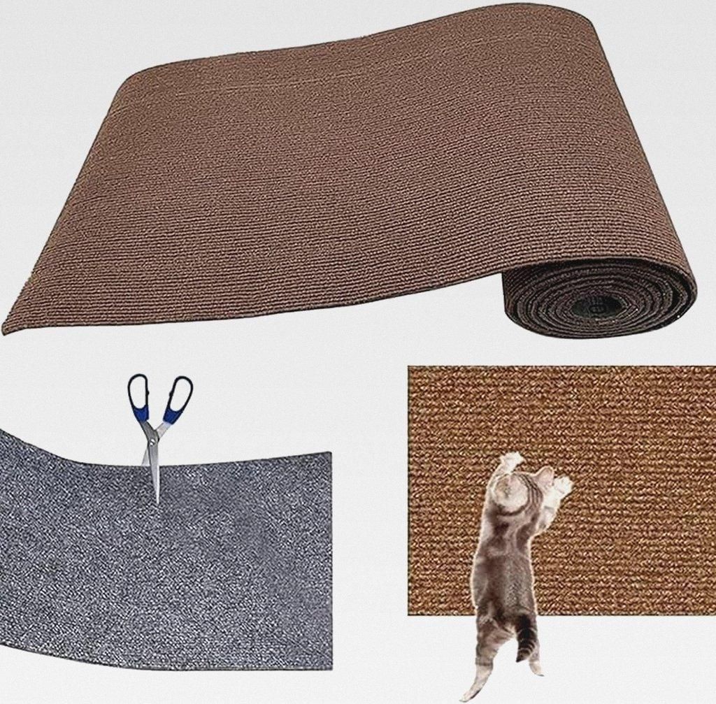 Kletternder Katzenkratzer, Katzenkletterkratzbaum, Selbstklebende Katzenkratzmatte, DIY Zuschneidbarer Katzenkratzer, Rutschfestes Katzenkratzbrett...