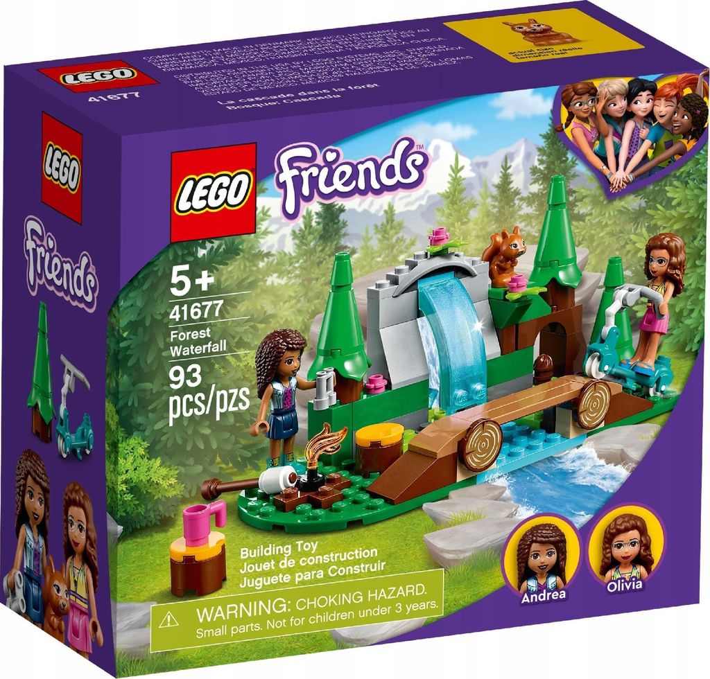 Lego Friends 41677 LEŚNY WODOSPAD BIWAK WIEWIÓRKA Zdjęcie produktu 
