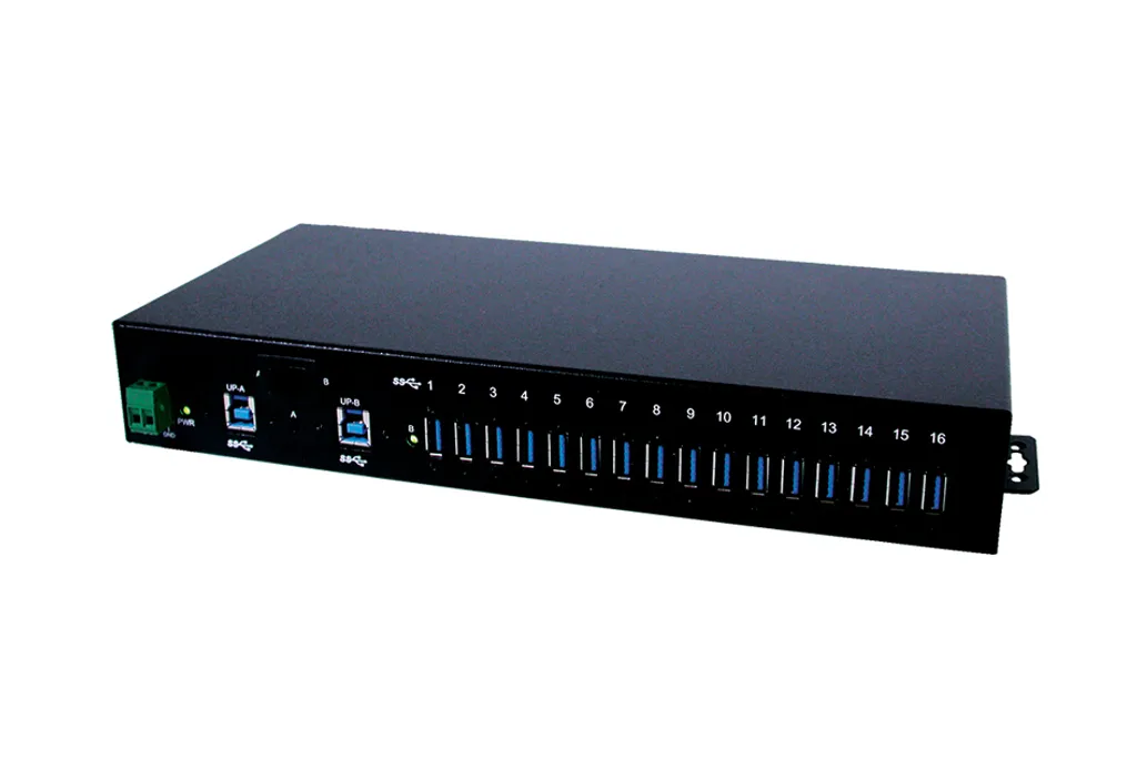 Concentrateur USB Multiport Industriel EXSYS Boîtier Métallique