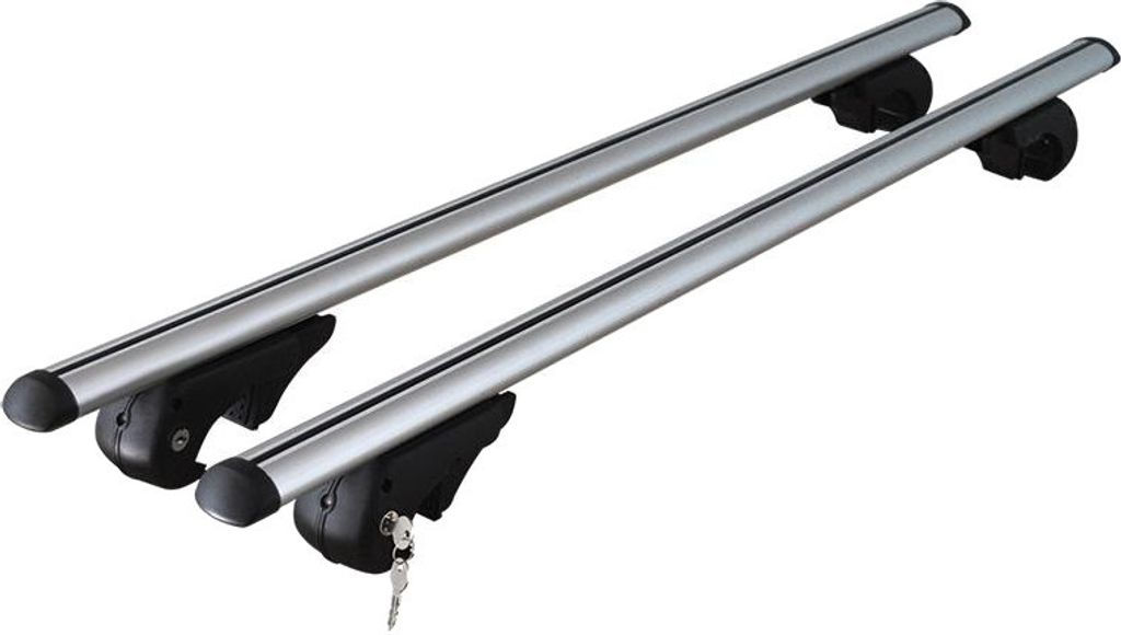 sada strešného nosiča hliníkový 120 cm strieborný Obrázok produktu 1