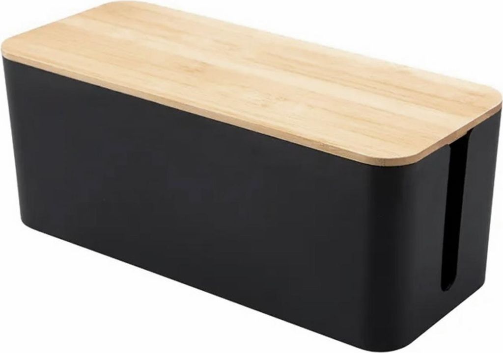 Káblový manažment BLACK BOX+WOOD (30x11x11cm) Obrázok produktu 5