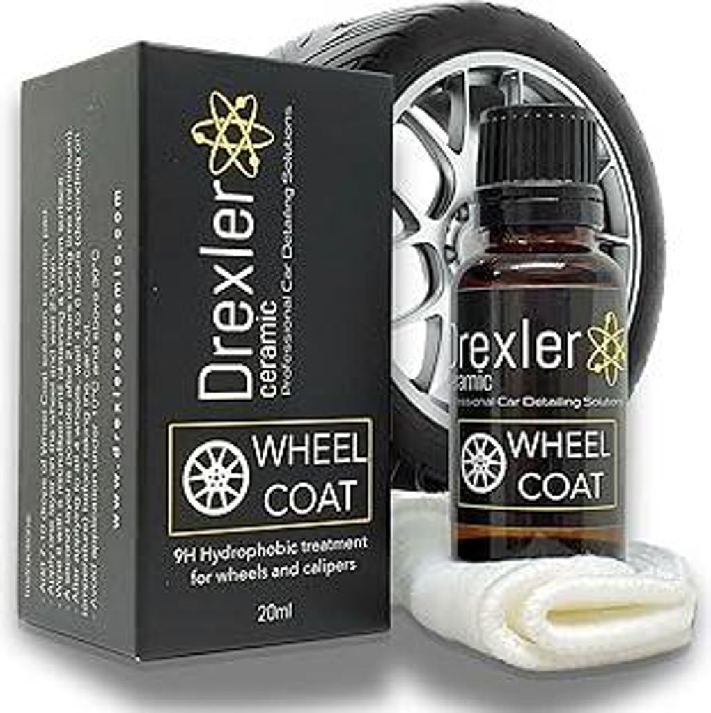 Wheel Coat 20ml – Keramikversiegelung Felgen Auto – Hydrophob 9H Schutzlack für alle Felgenarten – bis zu 2 Jahre Glanz und Schutz