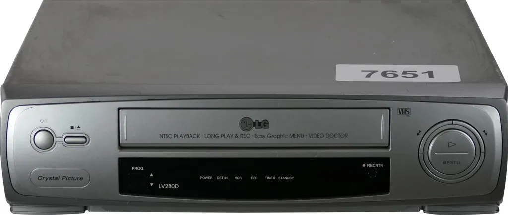 Magnétoscope VHS LG LV280D pour réparer et lire vos vidéos usées
