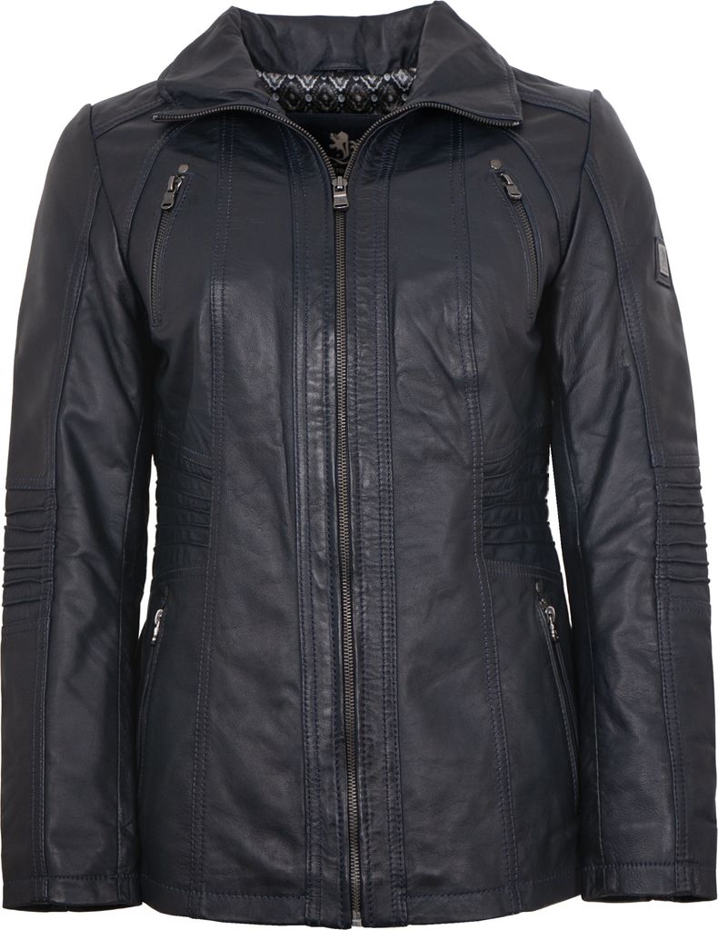 OTTO KERN - Damen Lederjacke Lammnappa navy : 40