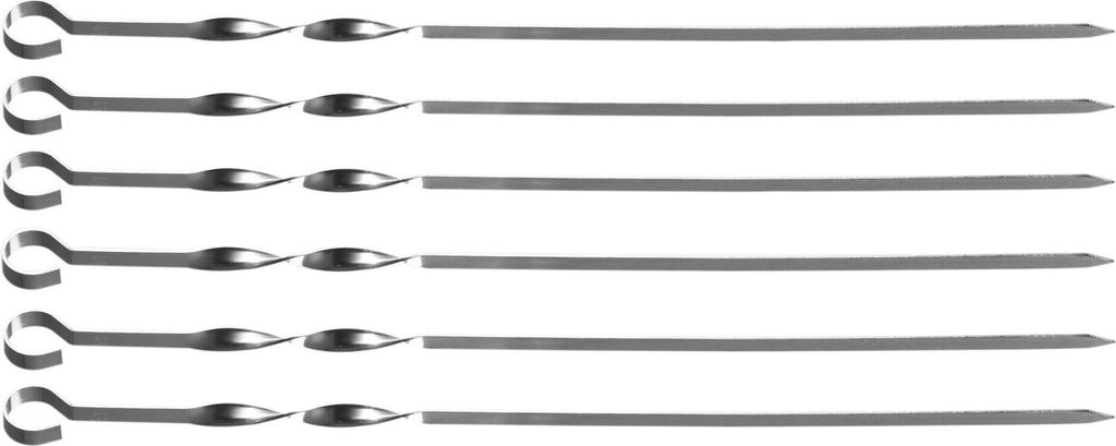 Grillspieße/Schaschlikspieße - Edelstahl - L: 45cm - 6er Produktbild 12
