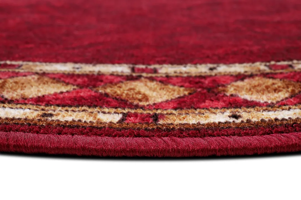 Tapis moderne rouge et jaune à poils courts antidérapant format 67x570 - 4