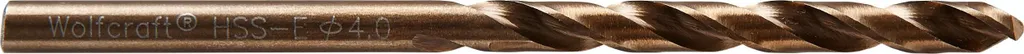 Wolfcraft 7450010 Punta Elicoidale Cobalto 4mm DIN 338 Professional